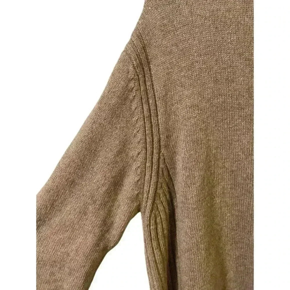 Johnston & Murphy Men's Medium 1/4 Zip Pullover Long Sleeve Tan‎ - Picture 5 of 5